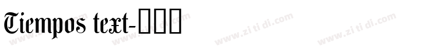 Tiempos text字体转换